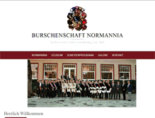 Tablet Screenshot of burschenschaft-normannia.de